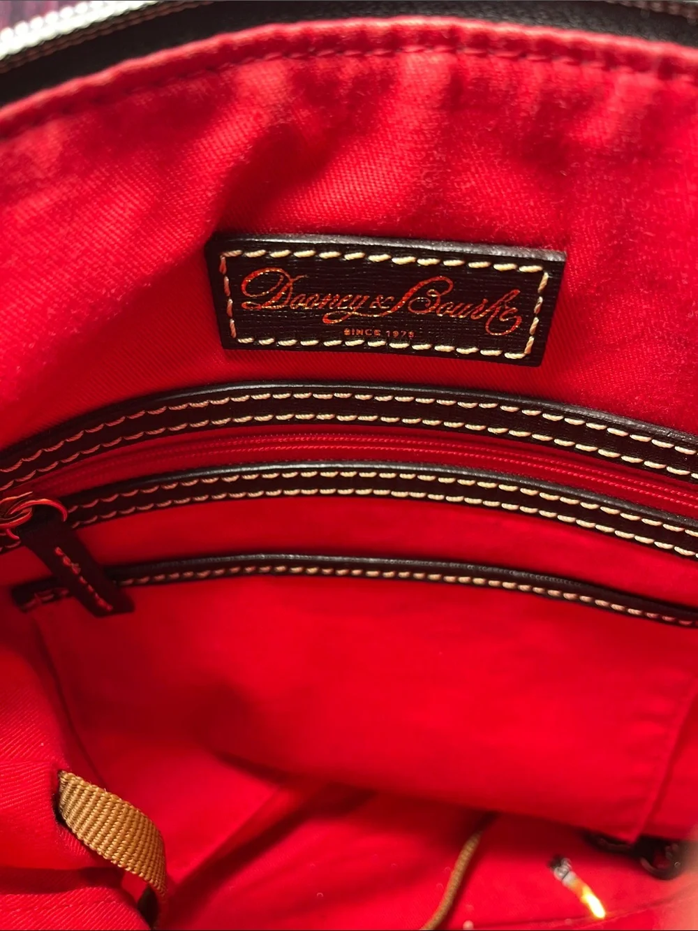 Dooney & Bourke Gray and Black Logo Crossbody Messenger Bag